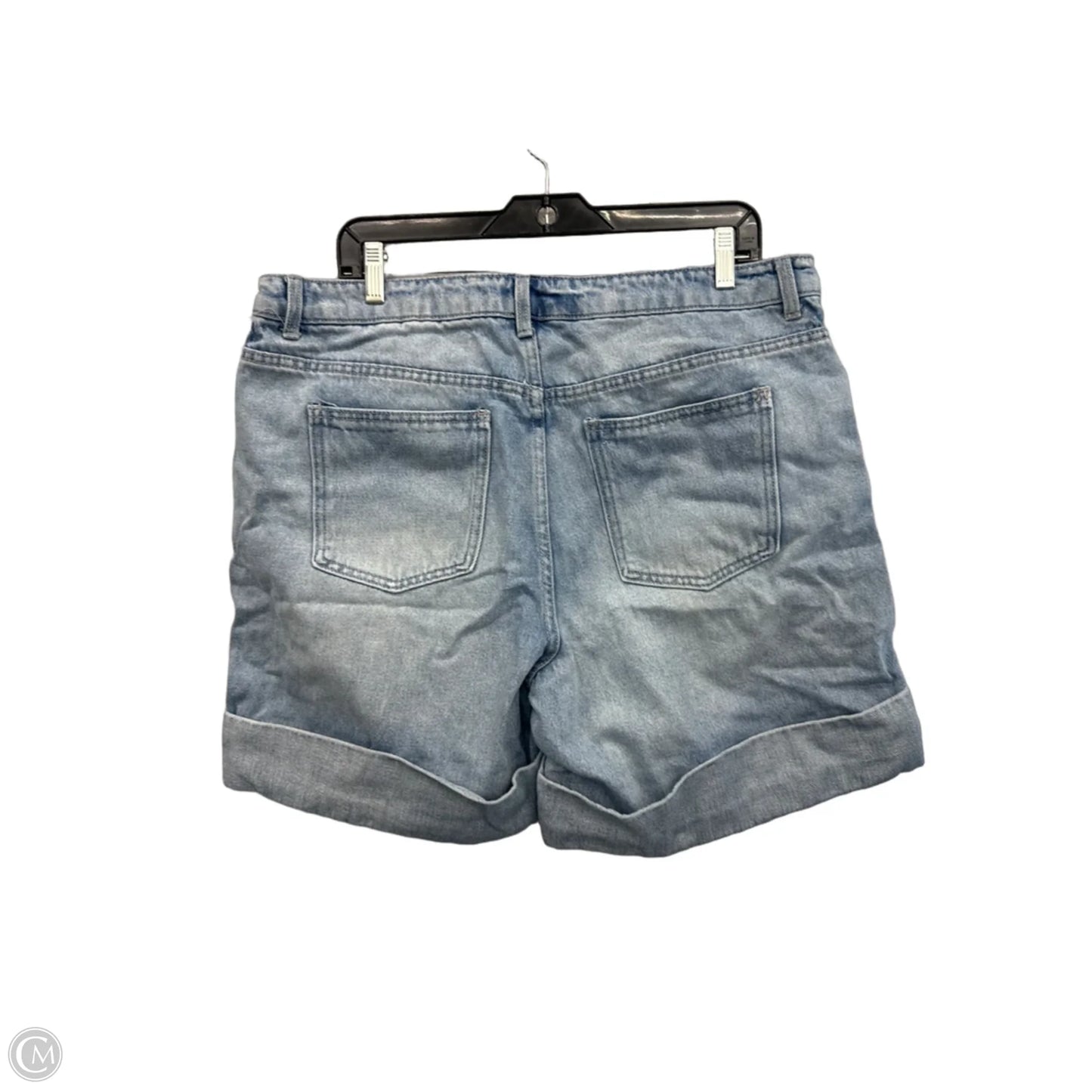 Shorts By Future Collective In Blue Denim, Size: 14