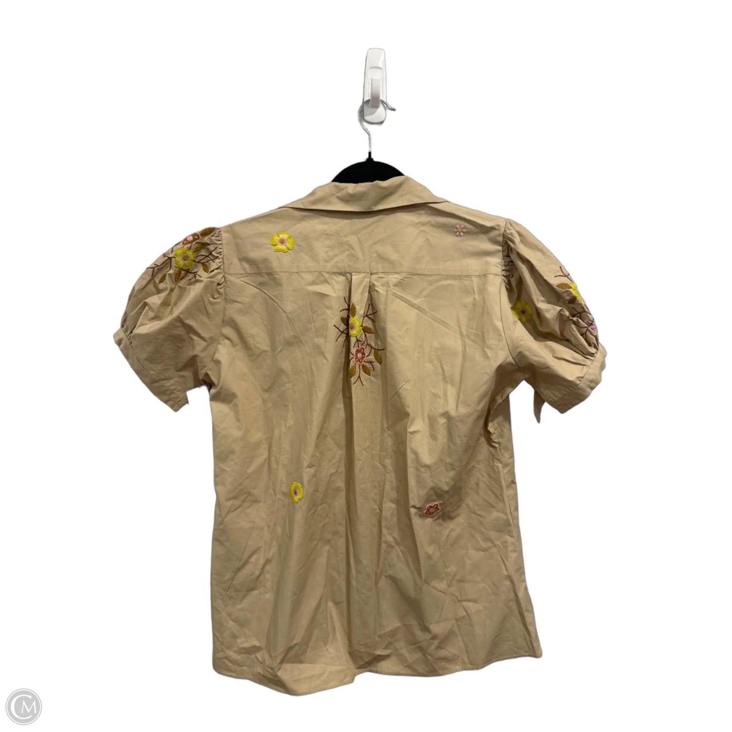 Top Short Sleeve By Clothes Mentor In Brown, Size: M