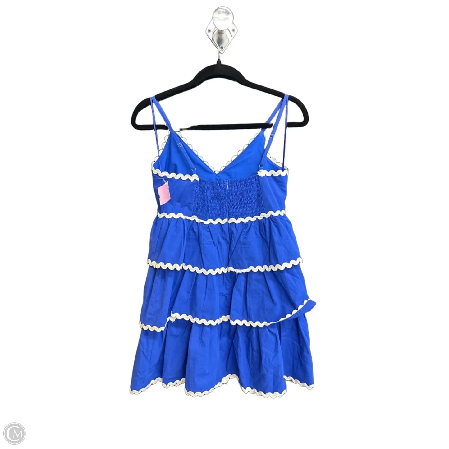 Dress Casual Short By Peach Love Cream California In Blue, Size: S