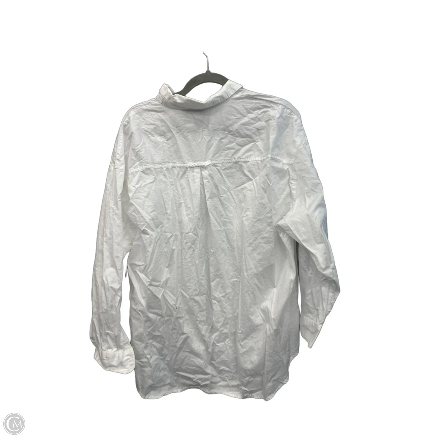 Top Long Sleeve By Old Navy In White, Size: L