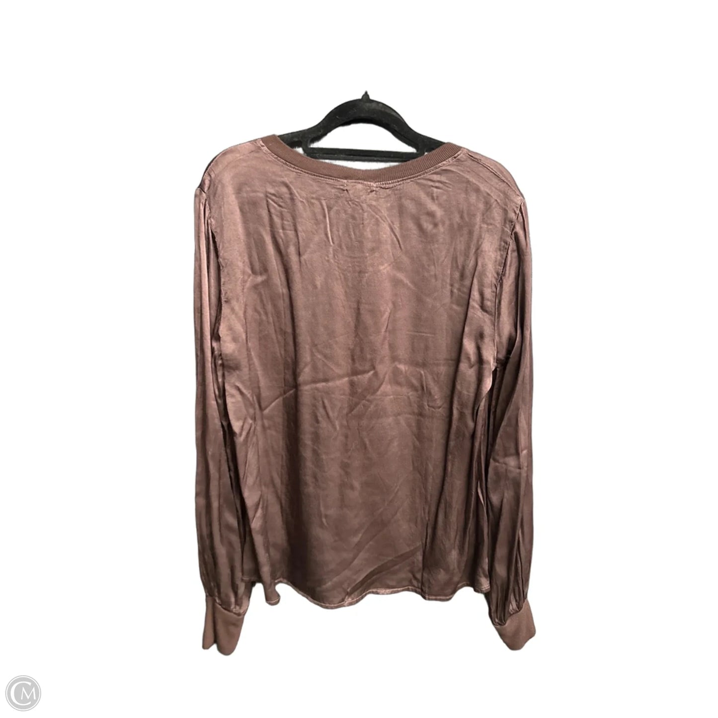 Top Long Sleeve By Clothes Mentor In Brown, Size: S
