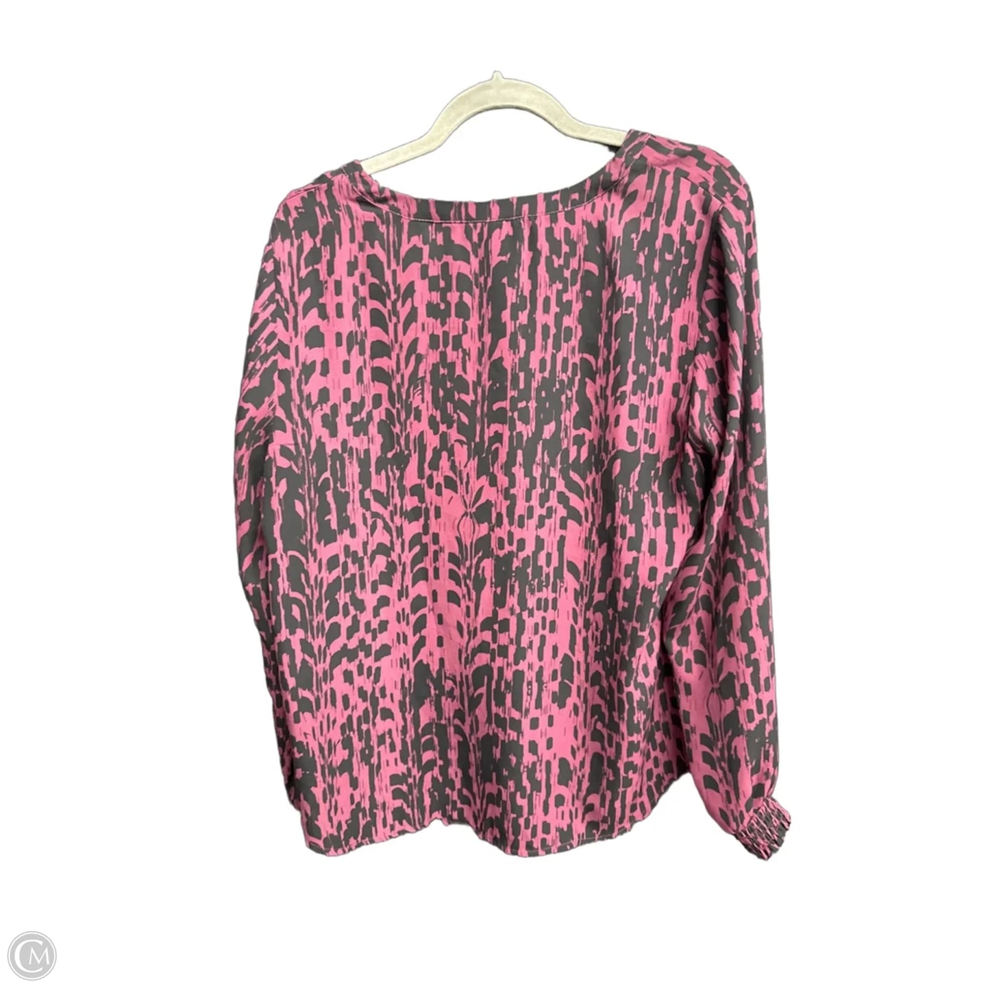 Top Long Sleeve By Apt 9 In Black & Purple, Size: M