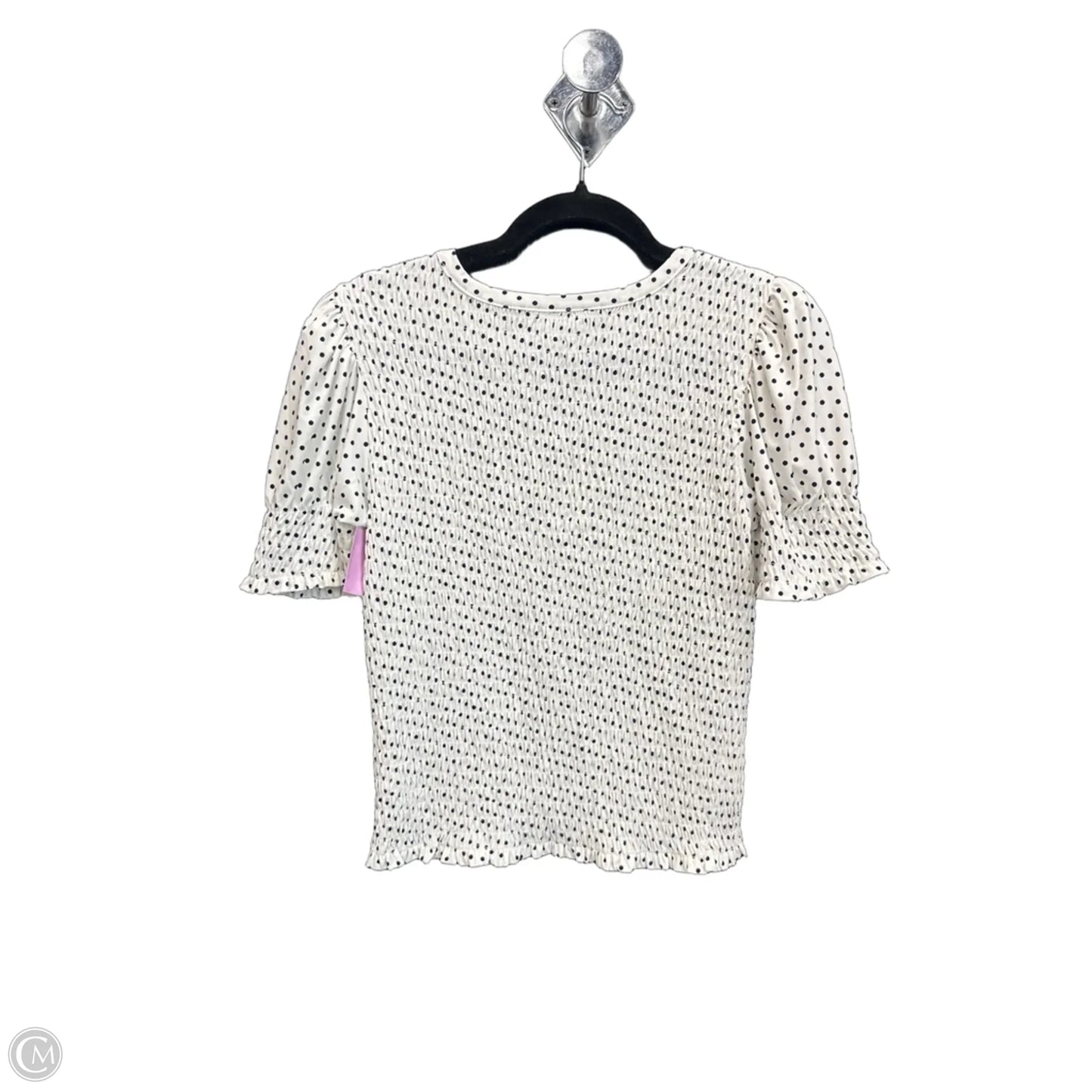 Top Short Sleeve By Time And Tru In Polkadot Pattern, Size: S