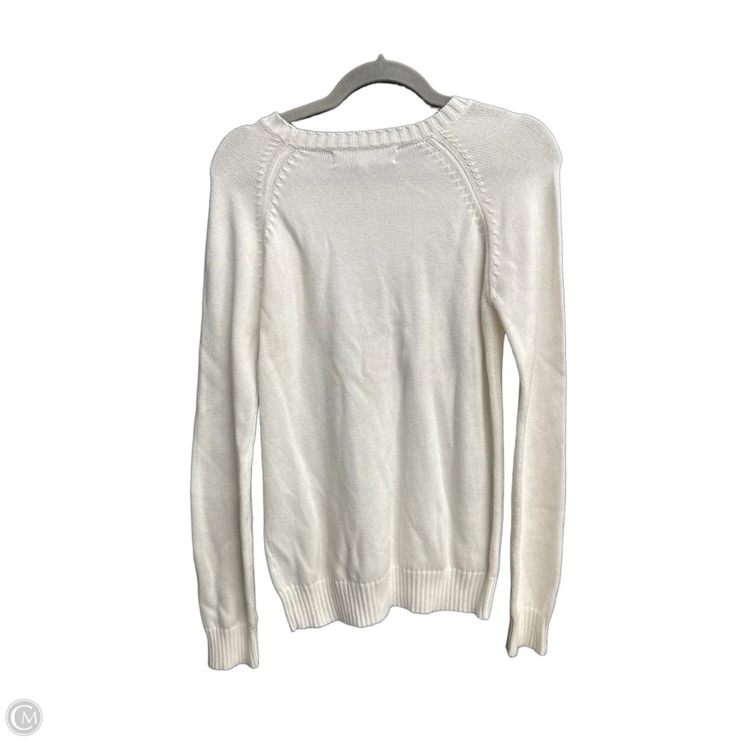Sweater By Clothes Mentor In Cream & Red, Size: S
