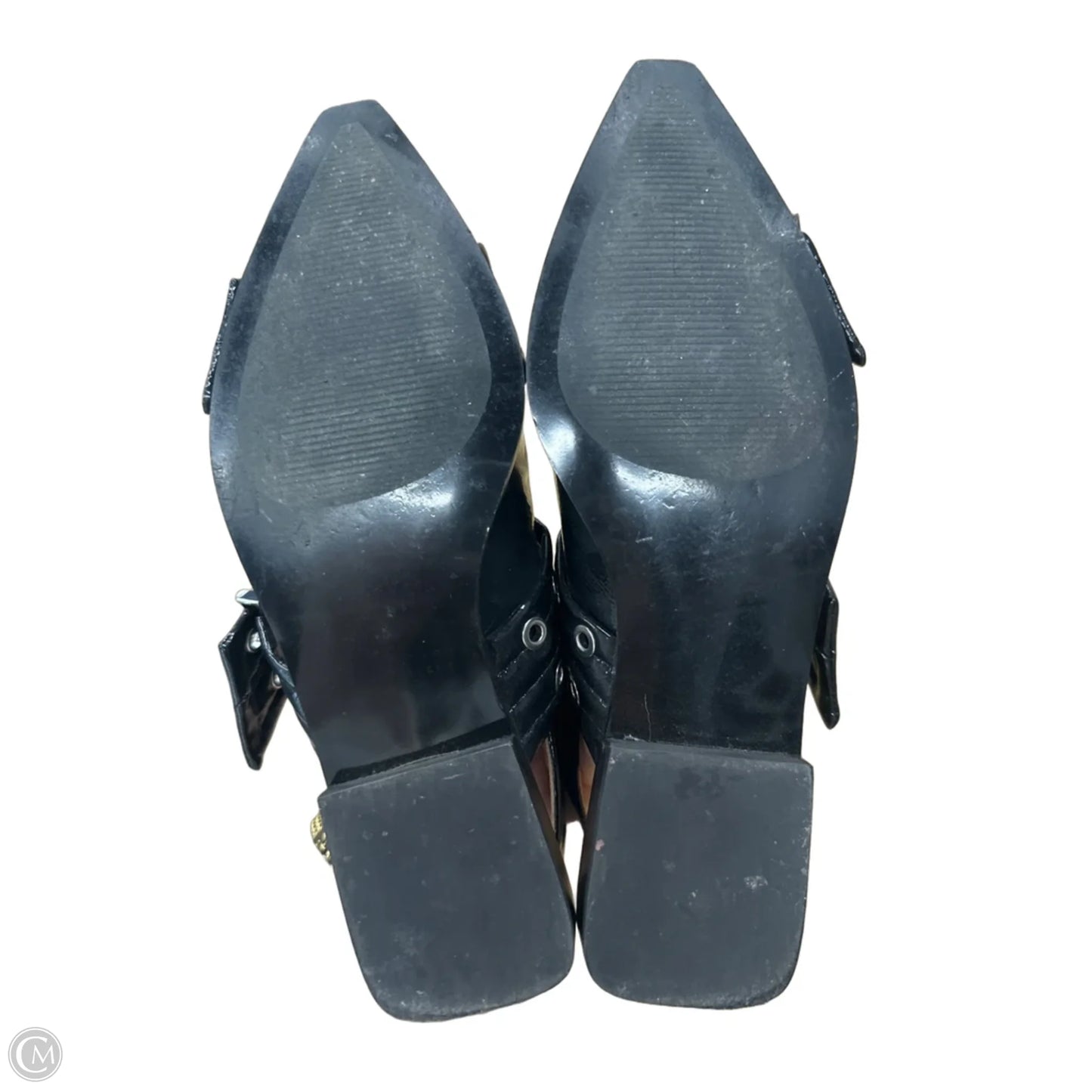 Shoes Flats By Steve Madden In Black & Silver, Size: 6.5