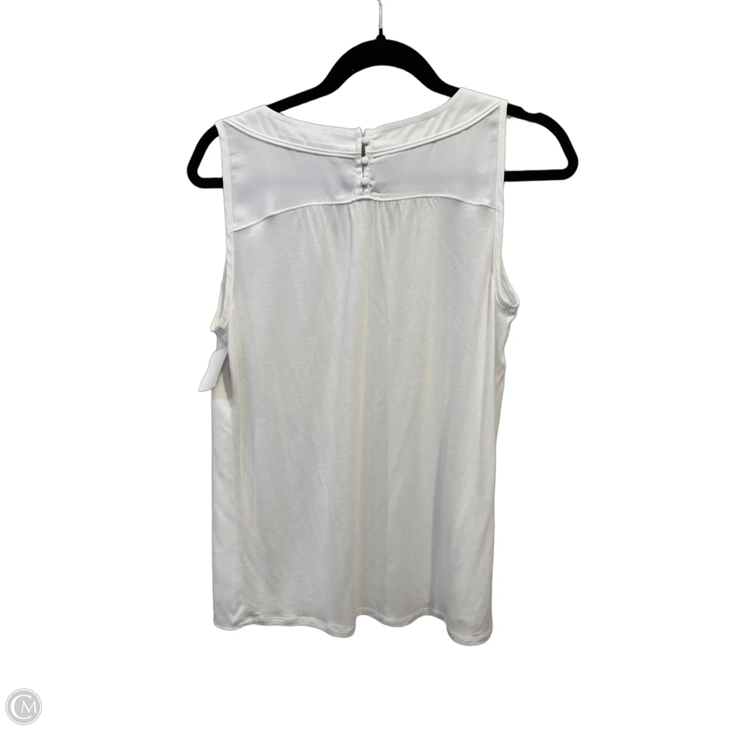 Top Sleeveless By Loft In White, Size: S