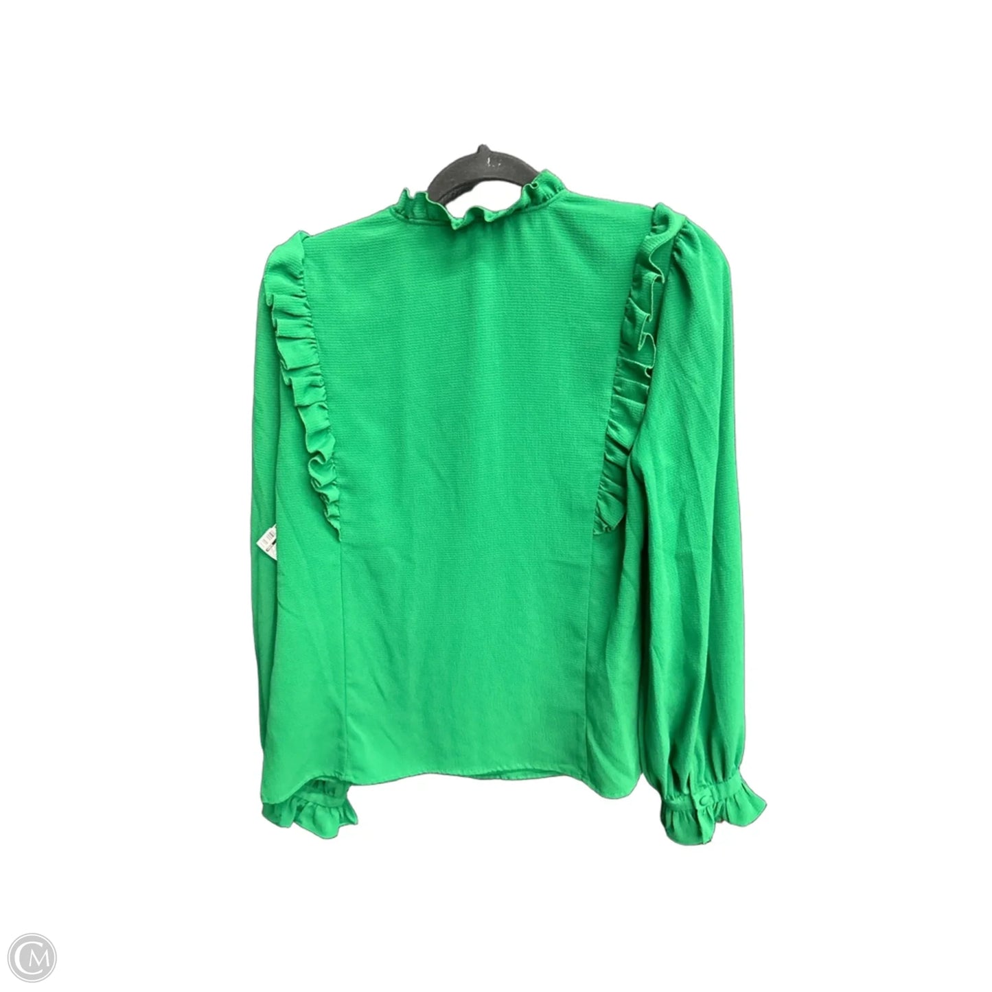Top Long Sleeve By Cece In Green, Size: M