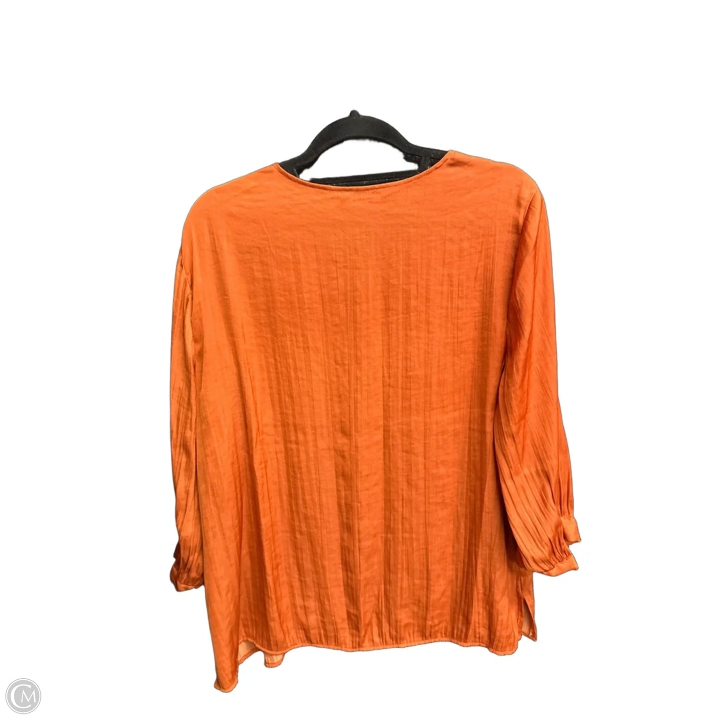 Top 3/4 Sleeve By Chicos In Orange, Size: Xs