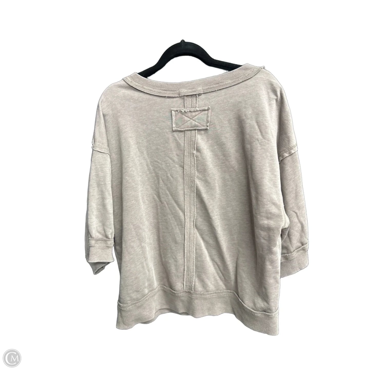 Sweater Short Sleeve By Rae Mode In Brown, Size: M