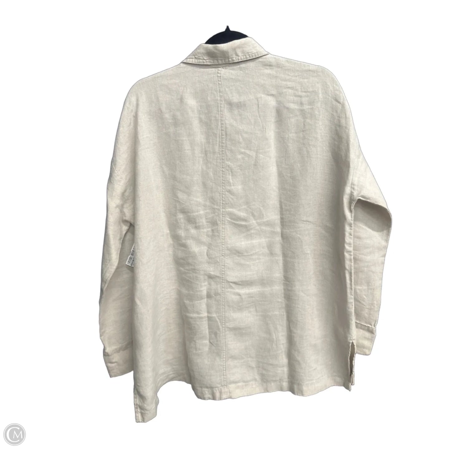 Tunic Long Sleeve By Eileen Fisher In Beige, Size: S