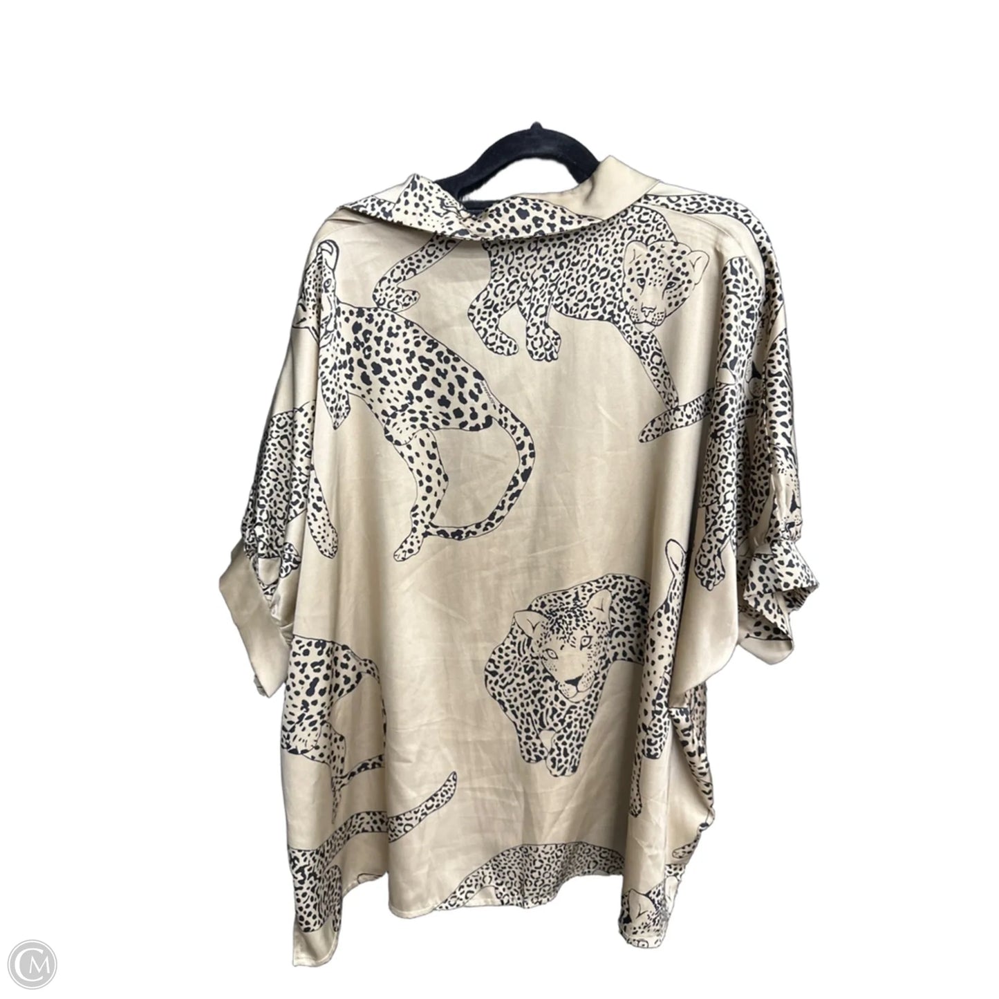 Top Short Sleeve By Mittoshop In Animal Print, Size: S