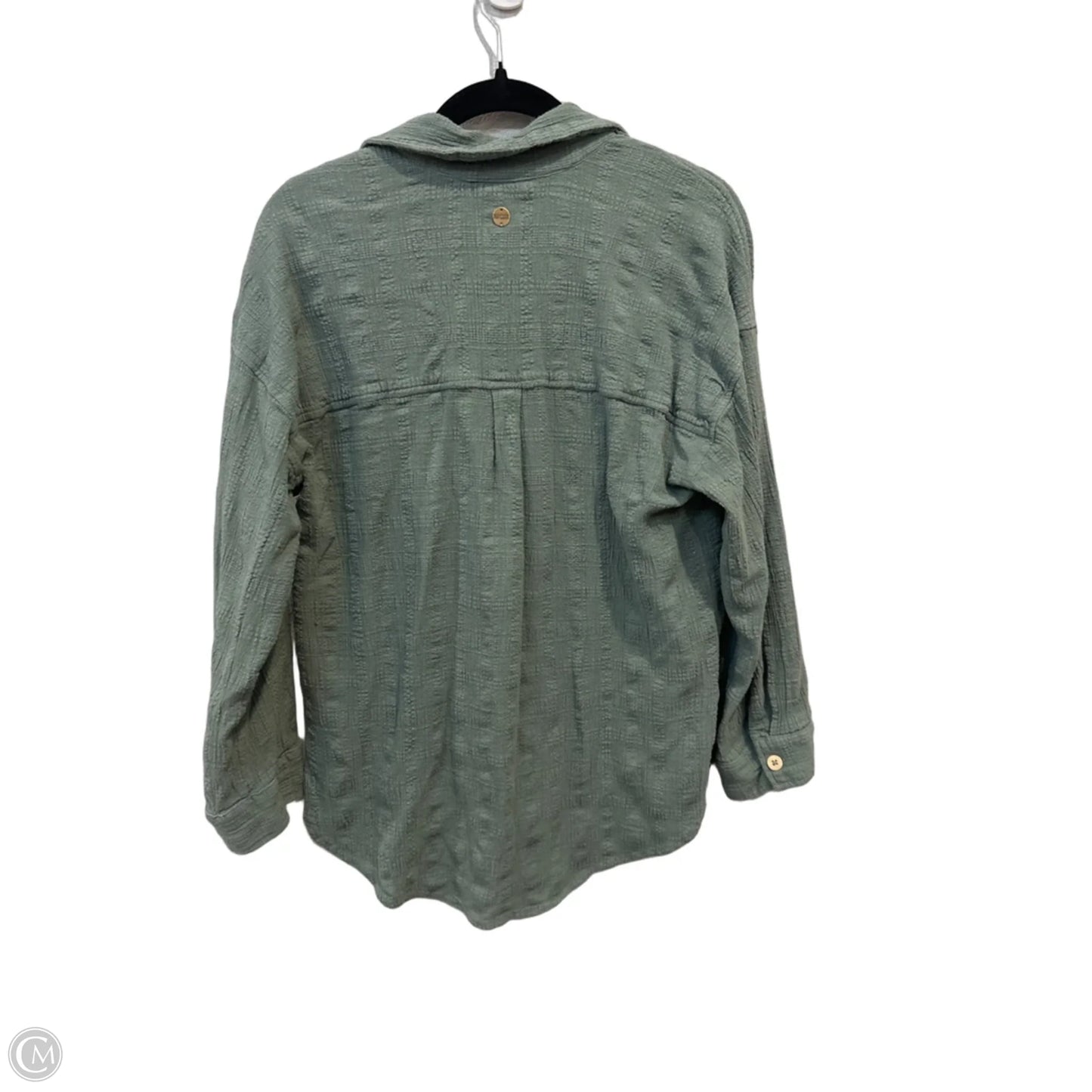 Top Long Sleeve By Rip Curl In Green, Size: Xs
