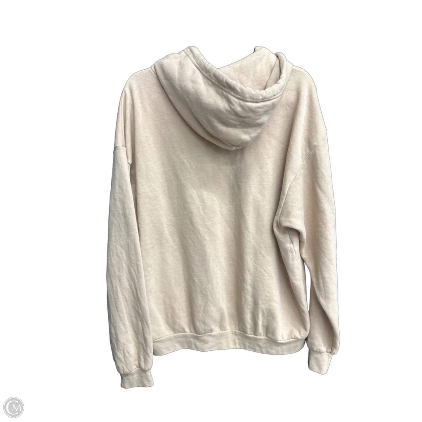 Sweatshirt Hoodie By Clothes Mentor In Tan, Size: M