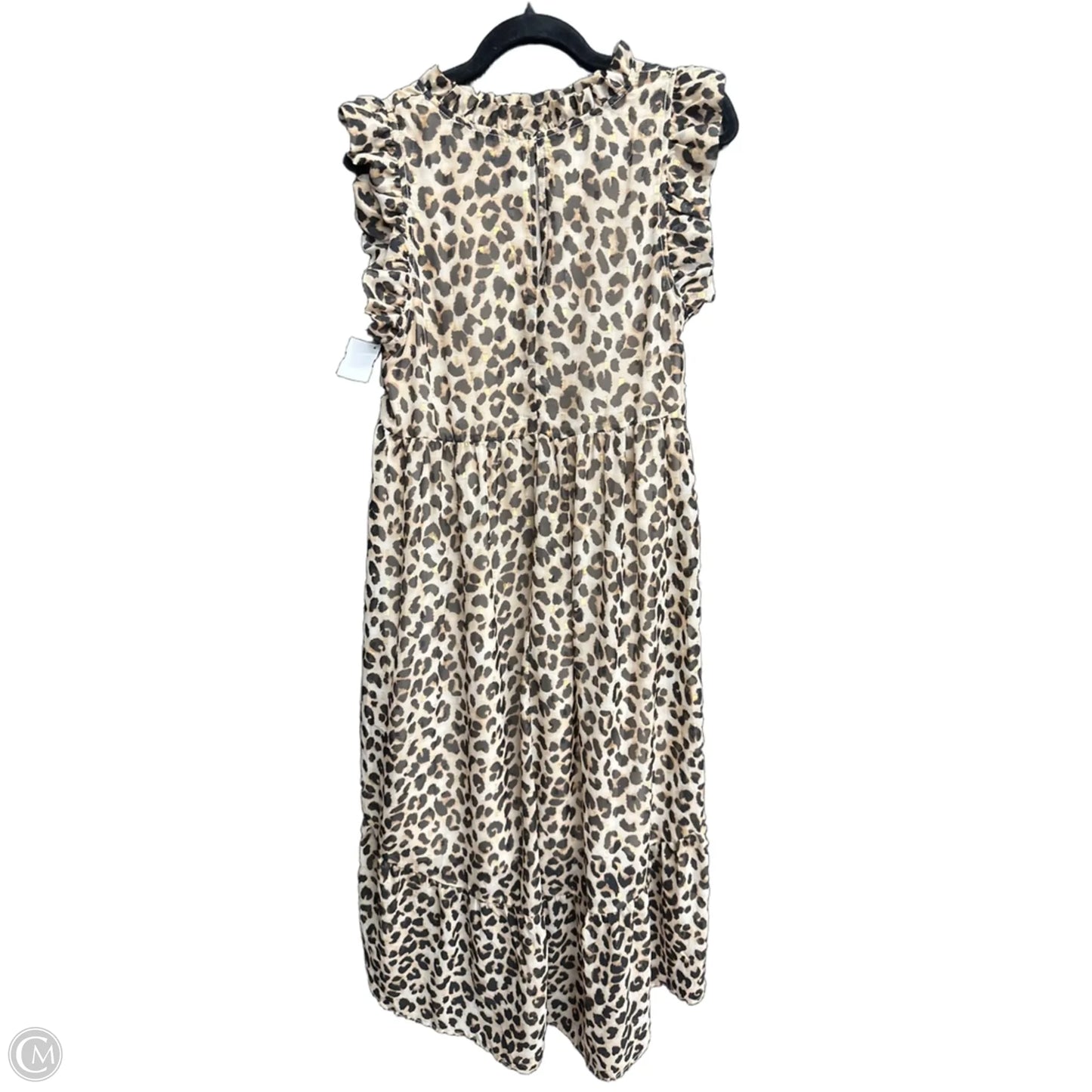 Dress Casual Midi By Karlie In Leopard Print, Size: S