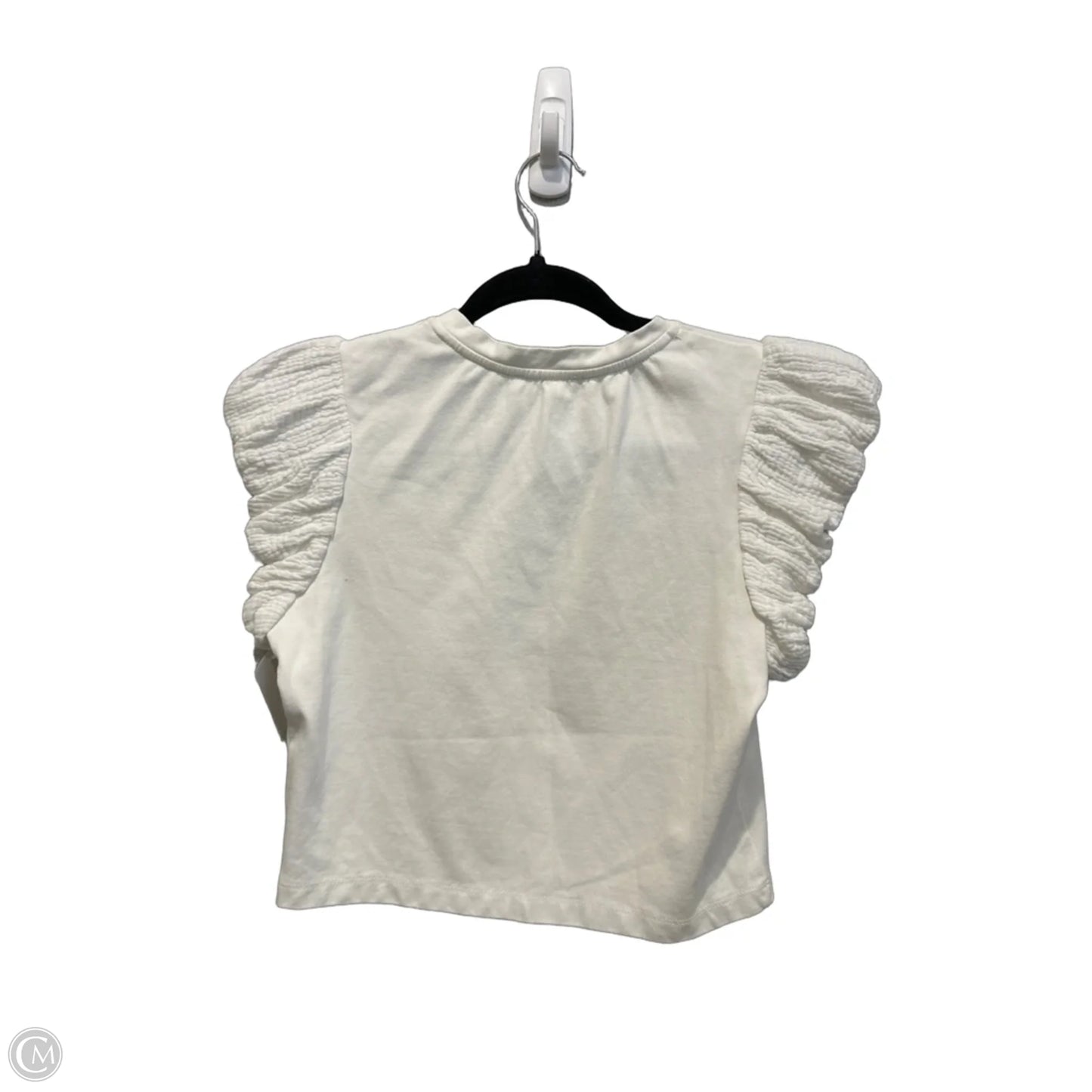 Top Short Sleeve By Clothes Mentor In White, Size: S