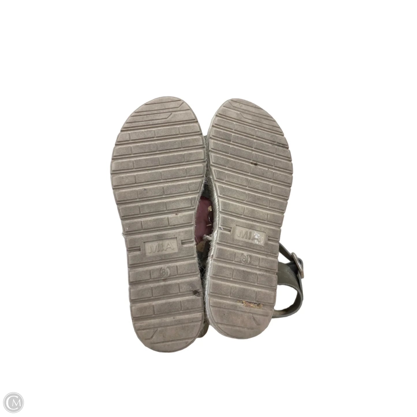 Sandals Heels Platform By Mia In Green, Size: 8.5