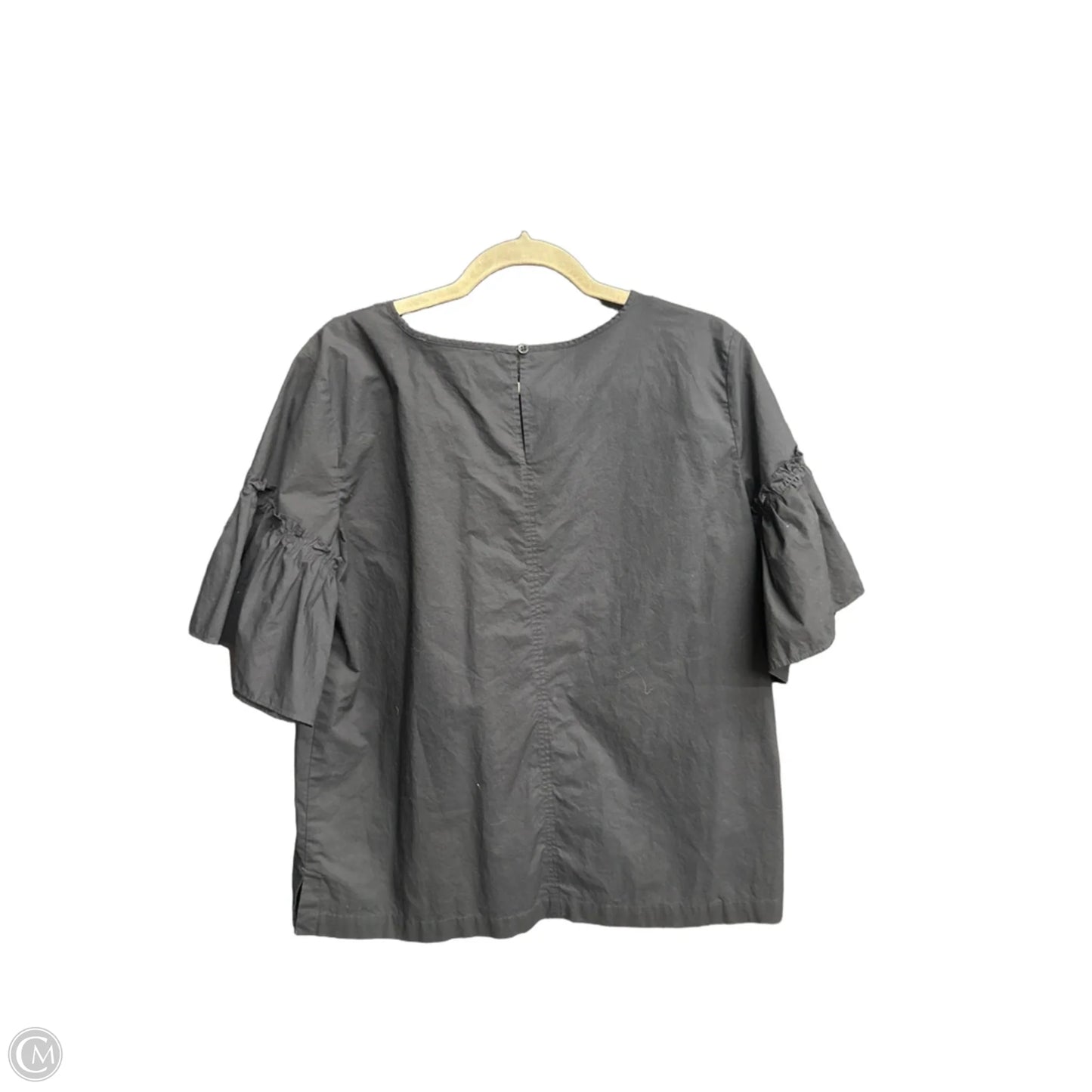 Top Short Sleeve By Loft In Black, Size: M