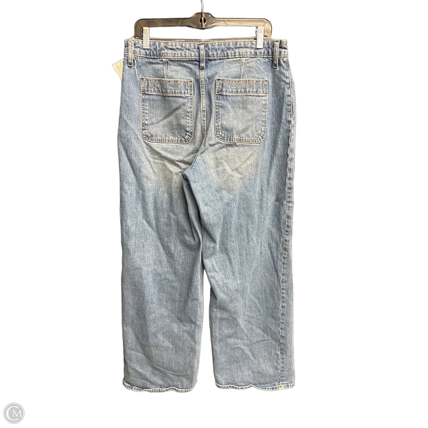 Jeans Wide Leg By Free Assembly In Blue Denim, Size: 12