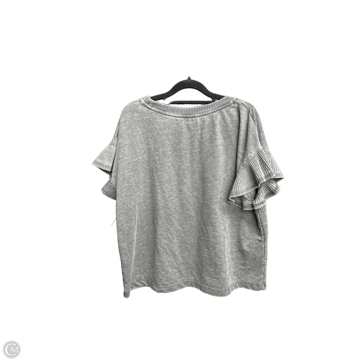 Top Short Sleeve By Jane And Delancey In Grey, Size: L