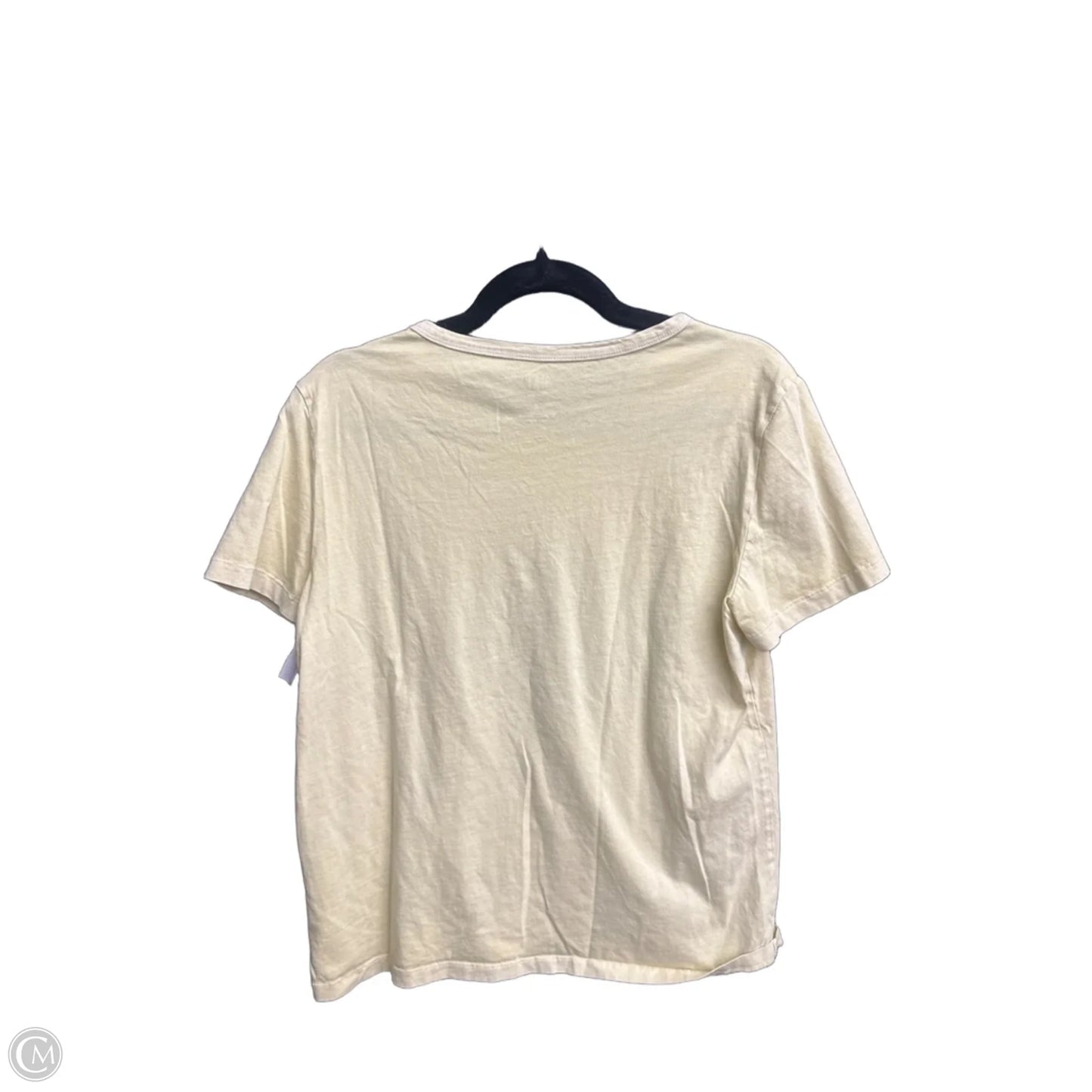 Top Short Sleeve By Gap In Yellow, Size: M