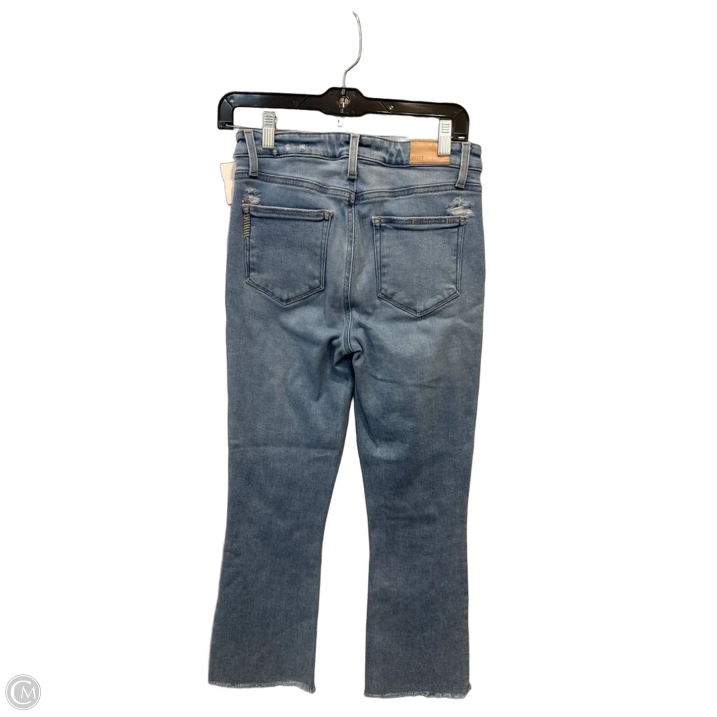 Jeans Straight By Paige In Blue Denim, Size: 4