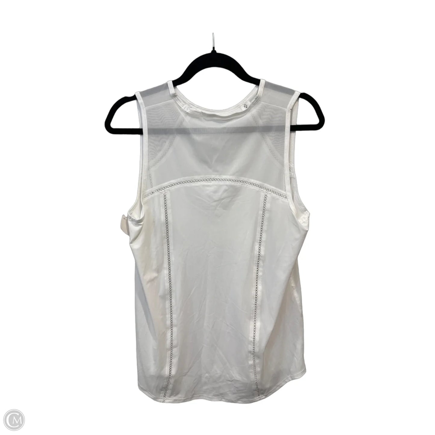 Athletic Tank Top By Lululemon In White, Size: L