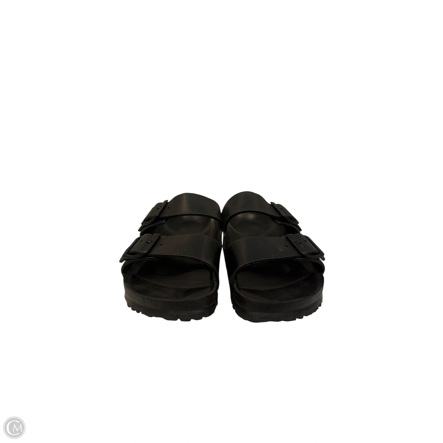 Sandals Flats By Birkenstock In Black, Size: 9