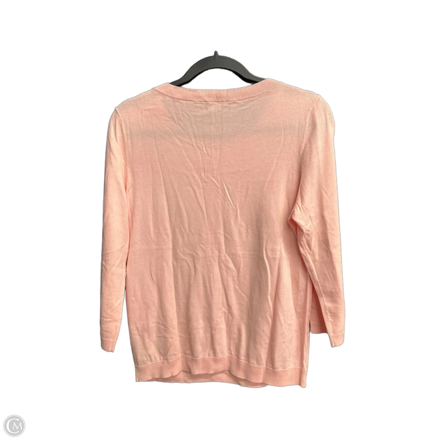 Top 3/4 Sleeve By Talbots In Pink, Size: M