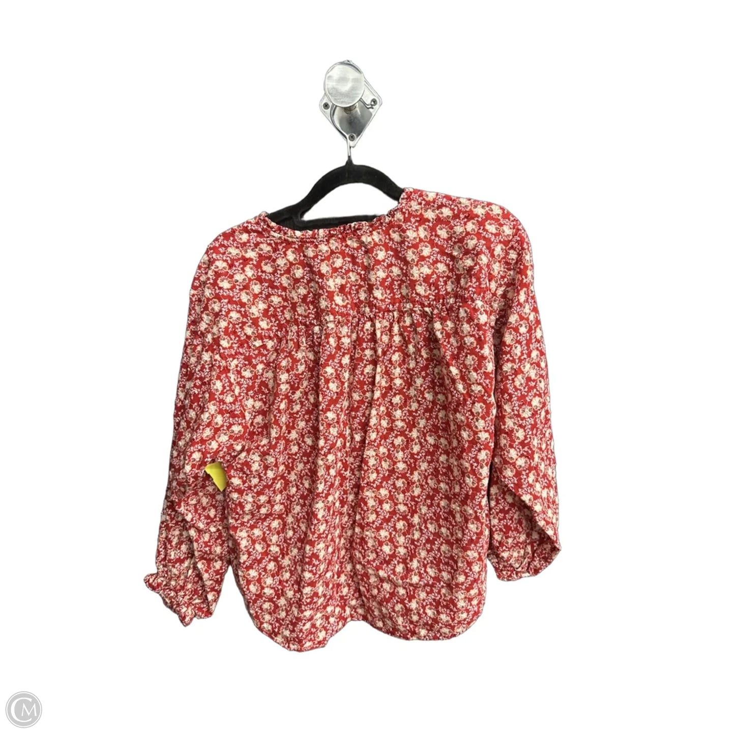 Top Long Sleeve By Loft In Paisley Print, Size: M
