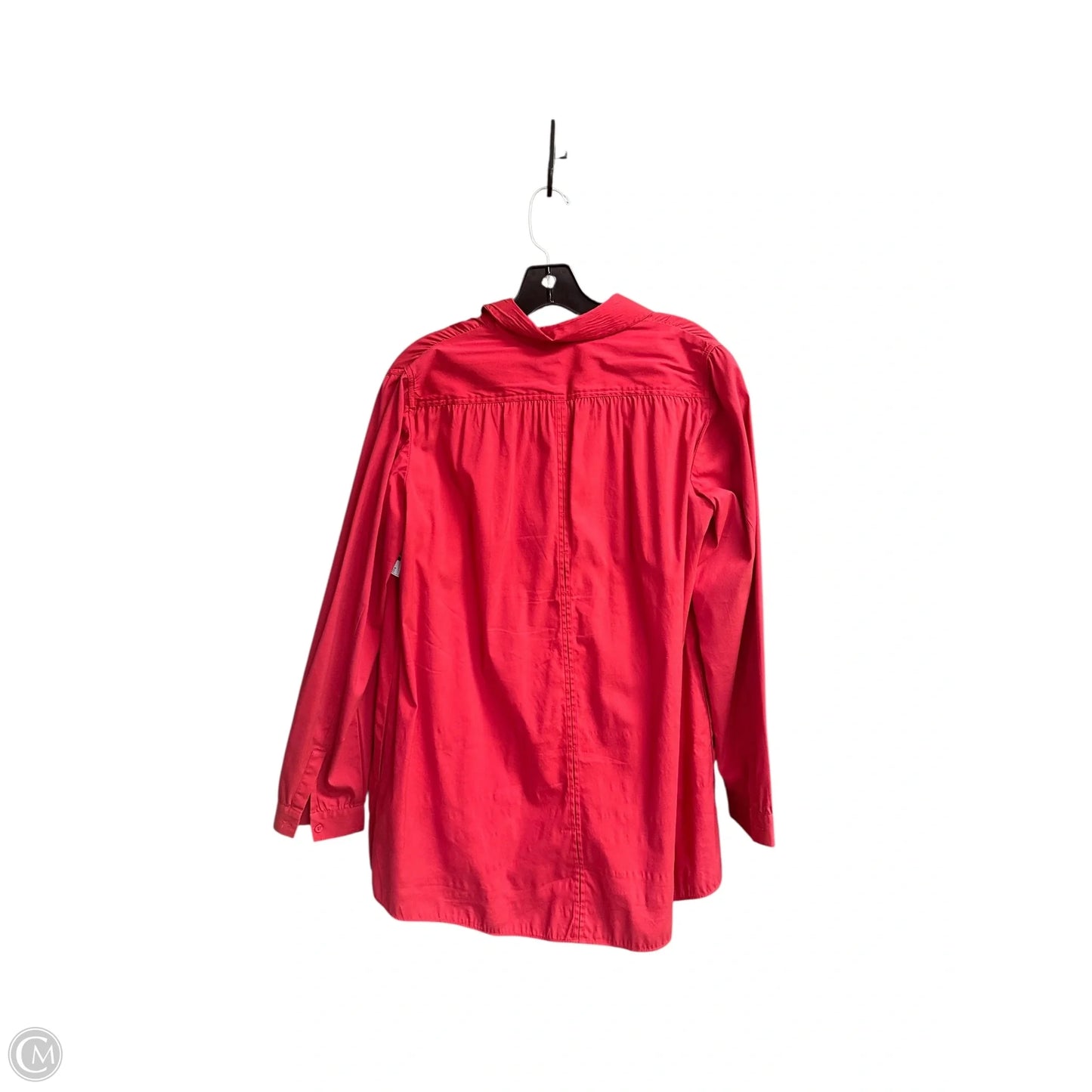 Top Long Sleeve Designer By Lafayette 148 In Orange, Size: S