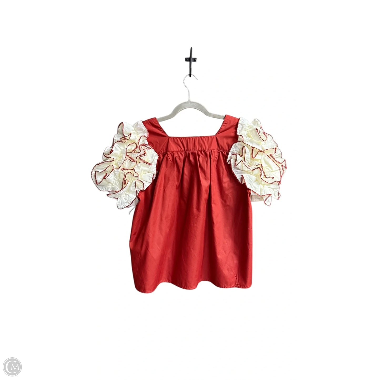 Top Short Sleeve By Entro In Orange, Size: M