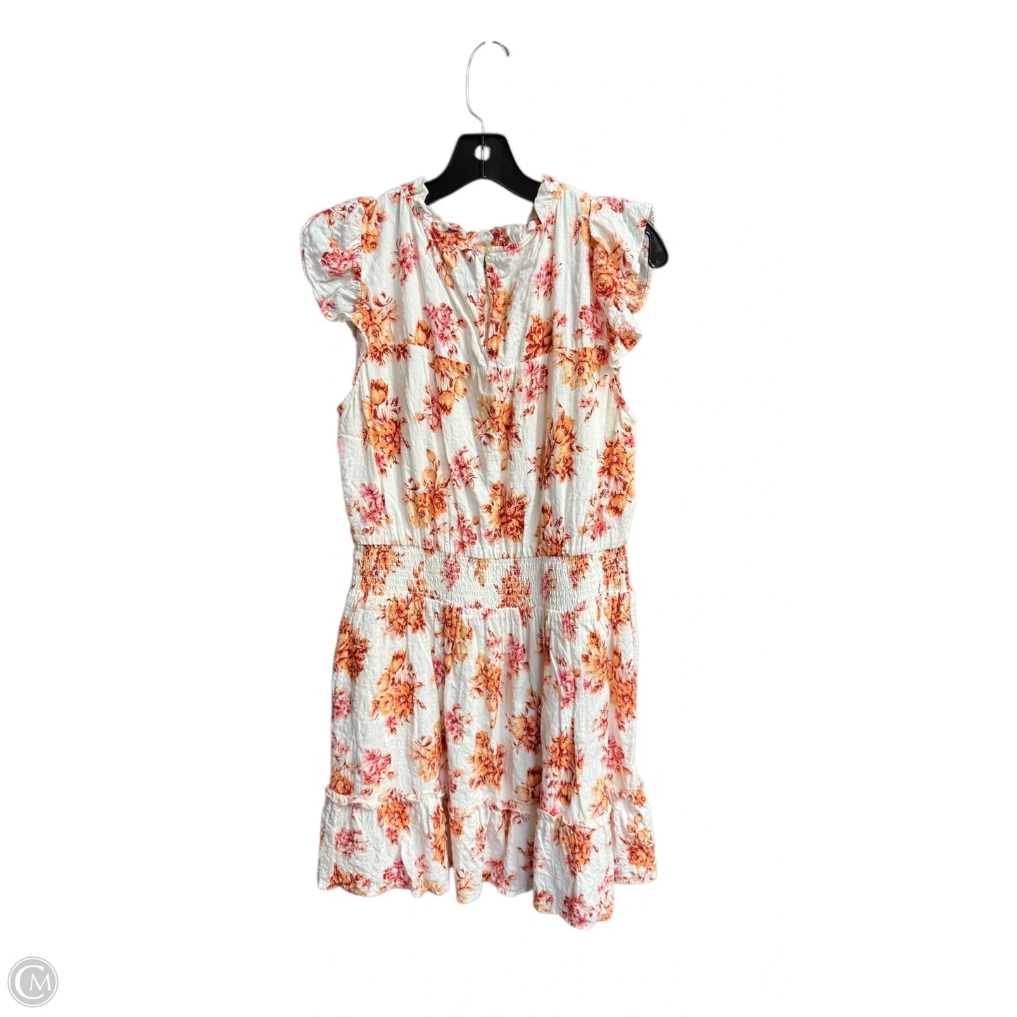 Dress Casual Midi By Loft In Floral Print, Size: M