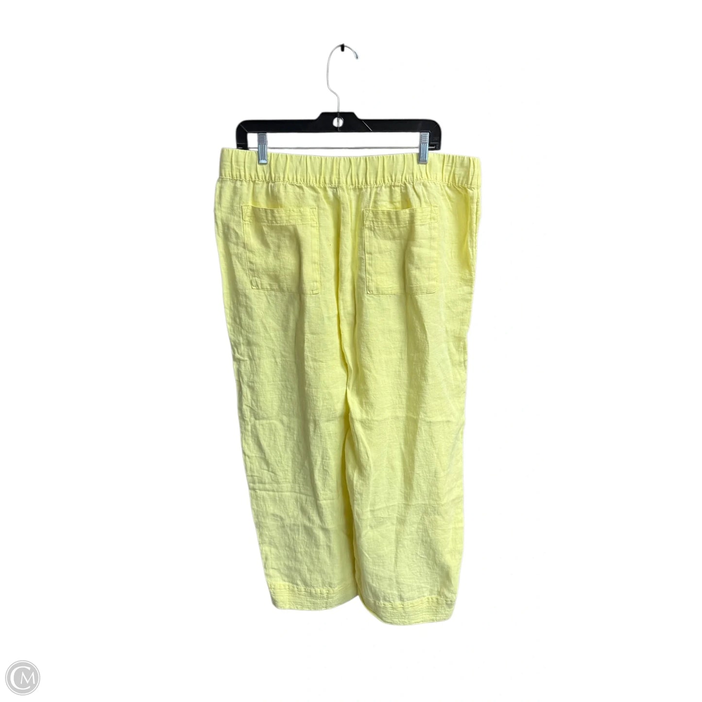 Pants Linen By Pure Jill In Yellow, Size: 12