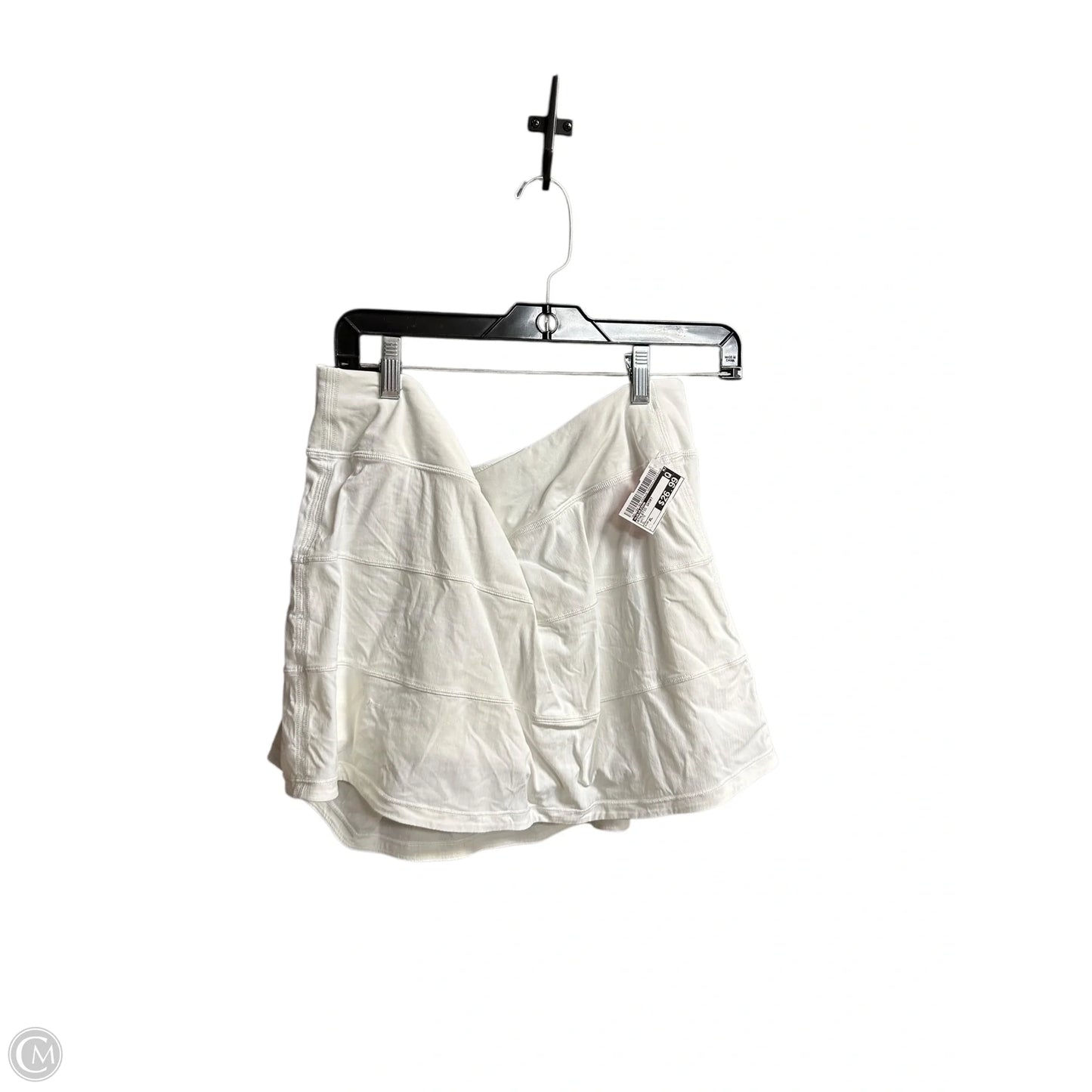 Athletic Skort By Lululemon In White, Size: Xl