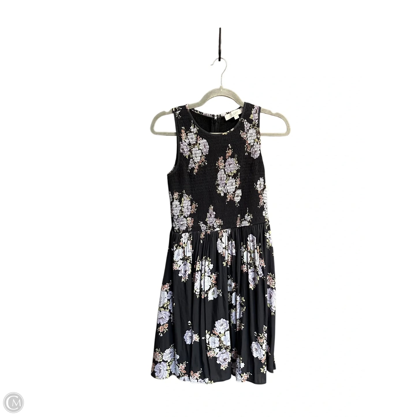Dress Casual Midi By Loft In Floral Print, Size: Xs