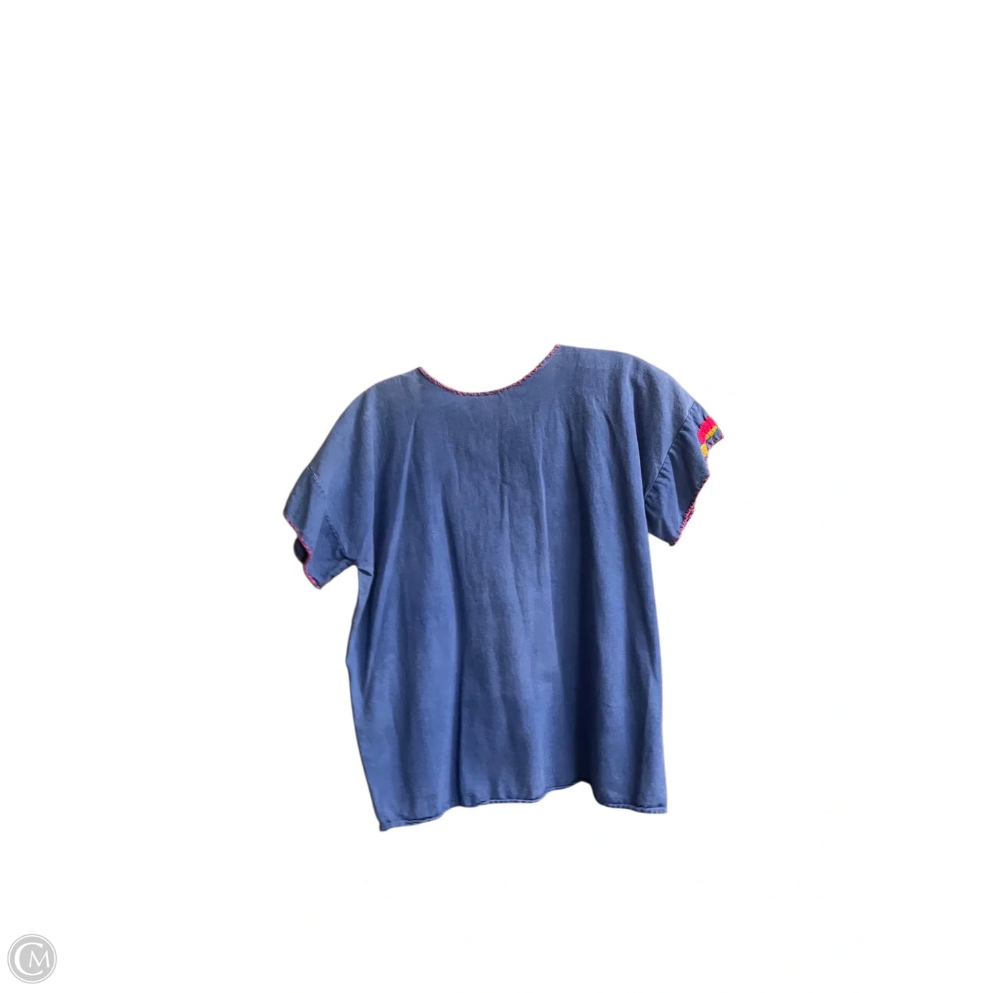 Top Short Sleeve By Clothes Mentor In Blue, Size: S