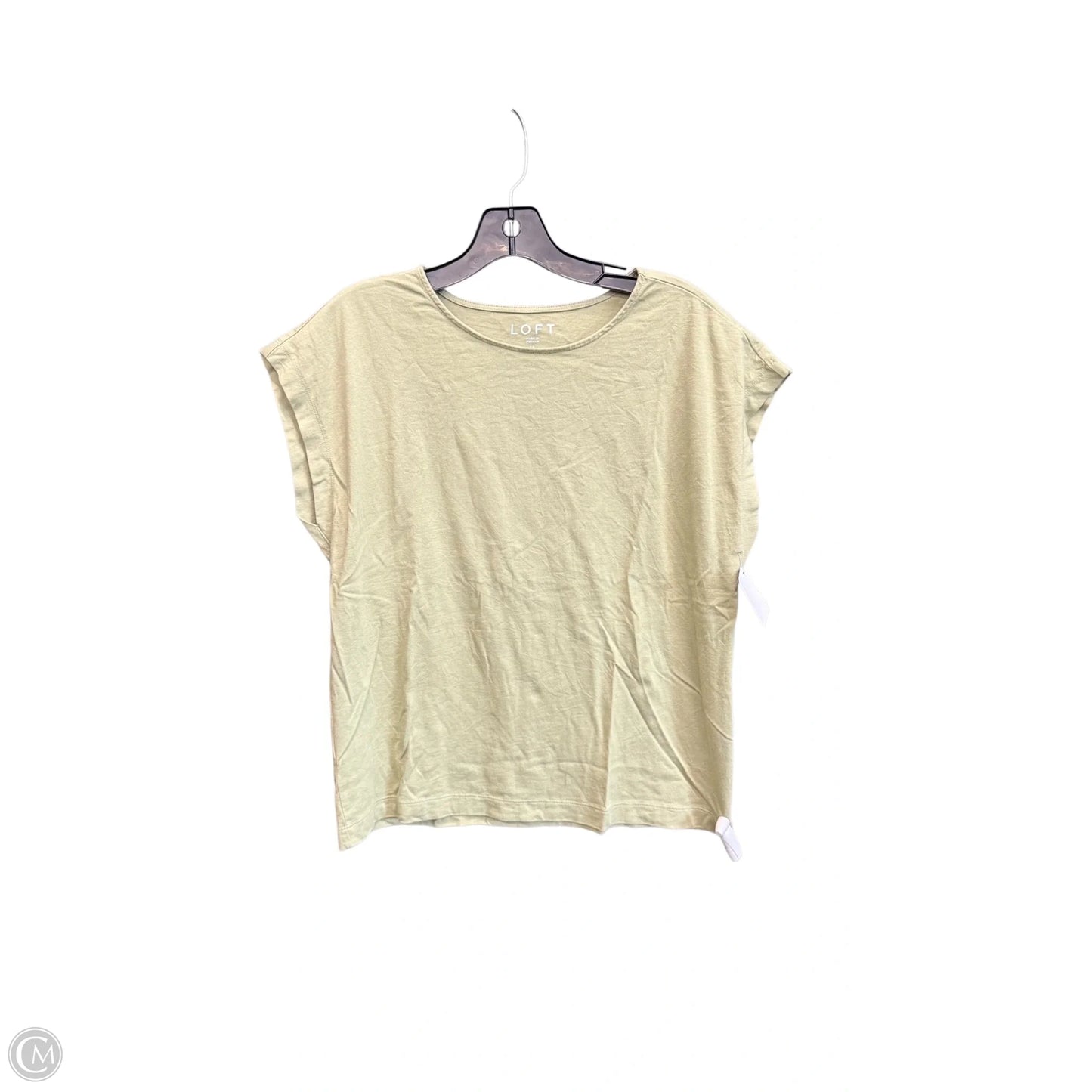 Top Short Sleeve By Loft In Green, Size: M