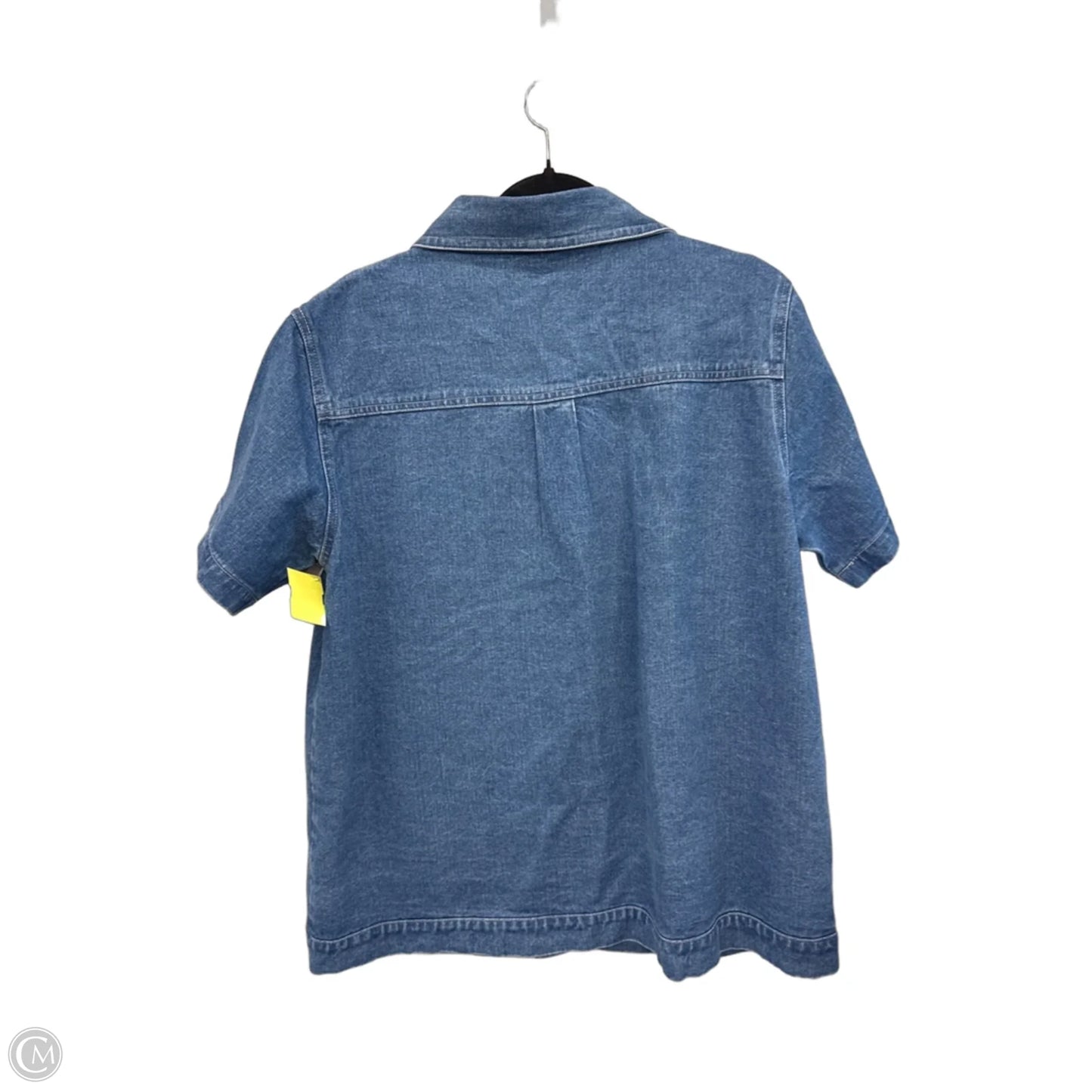 Top Short Sleeve By Clothes Mentor In Blue Denim, Size: Xl