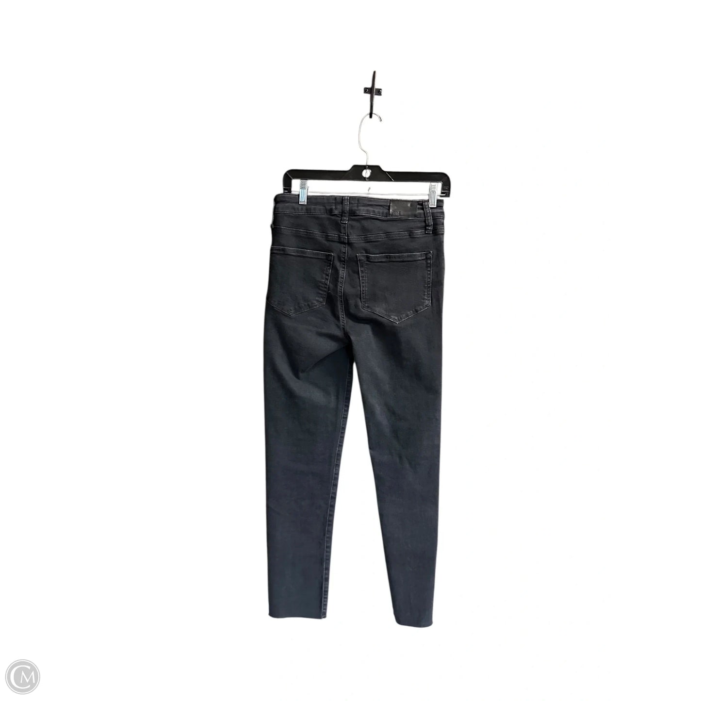 Jeans Skinny By Paige In Black Denim, Size: 4