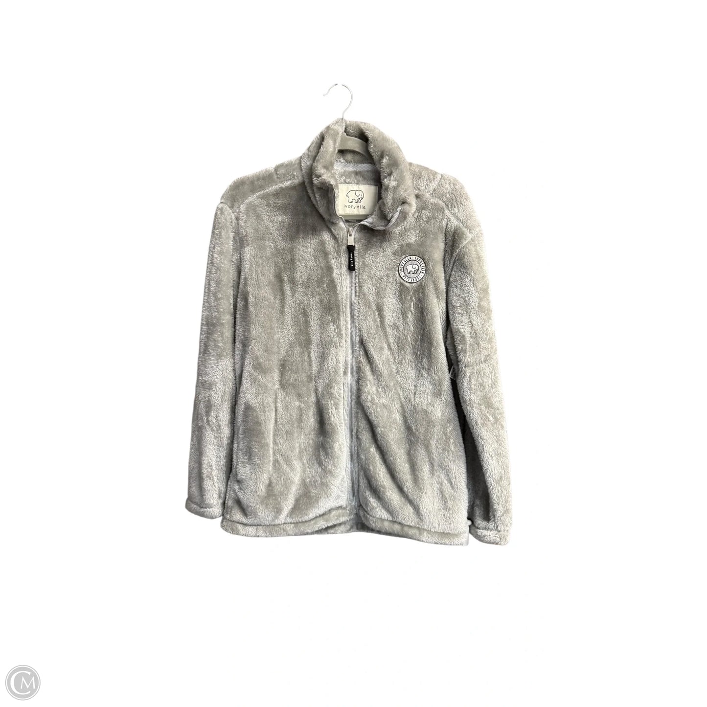 Jacket Faux Fur & Sherpa By Ivory Ella In Grey, Size: S