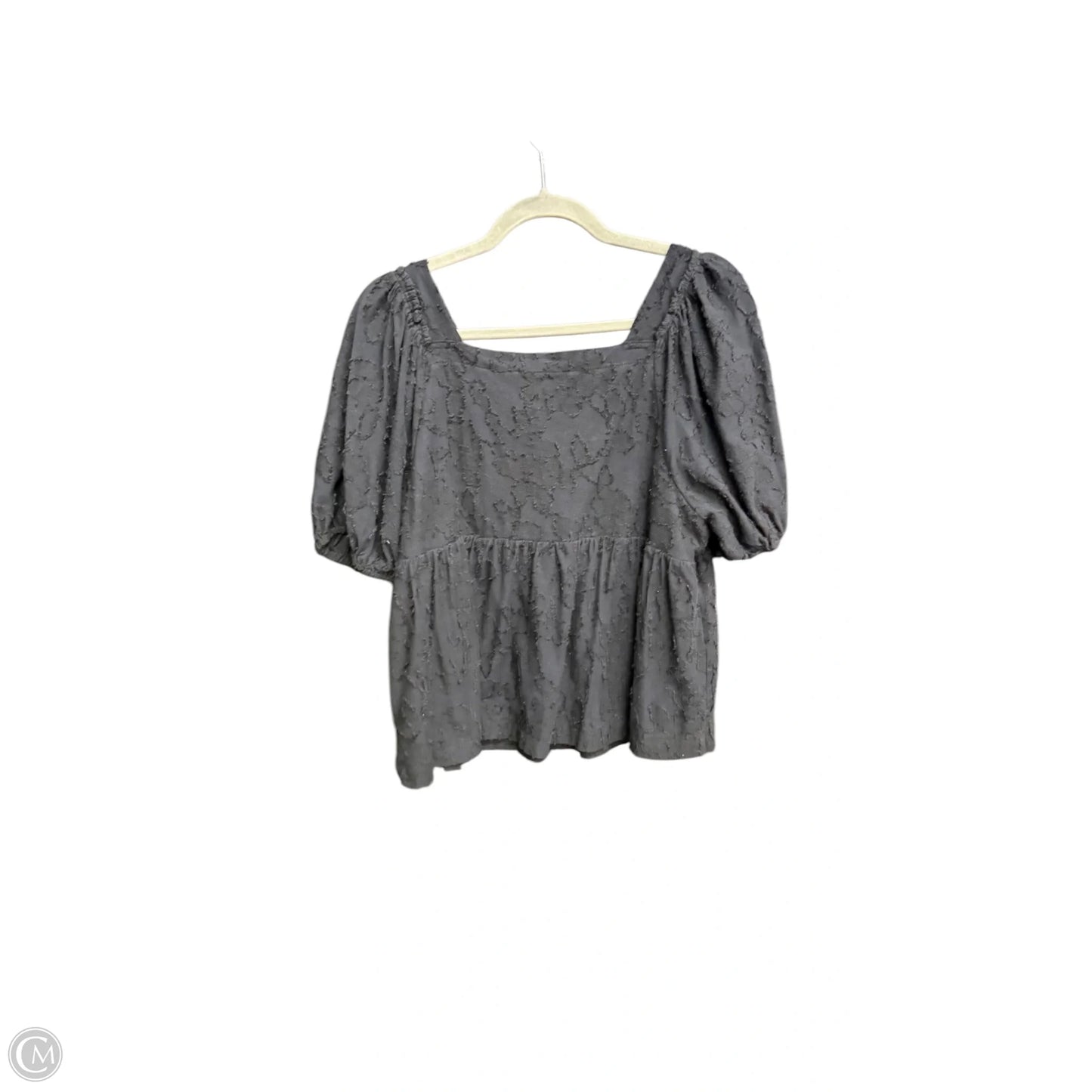 Top Short Sleeve By Maeve In Black, Size: L