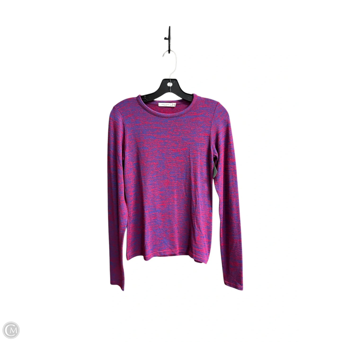 Top Short Sleeve By Rag And Bone In Blue & Red, Size: S