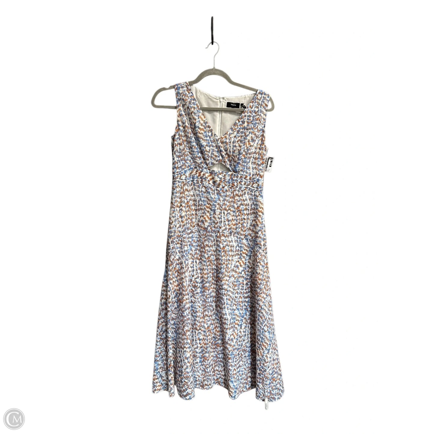 Dress Casual Maxi By Theory In Multi-colored, Size: Xs
