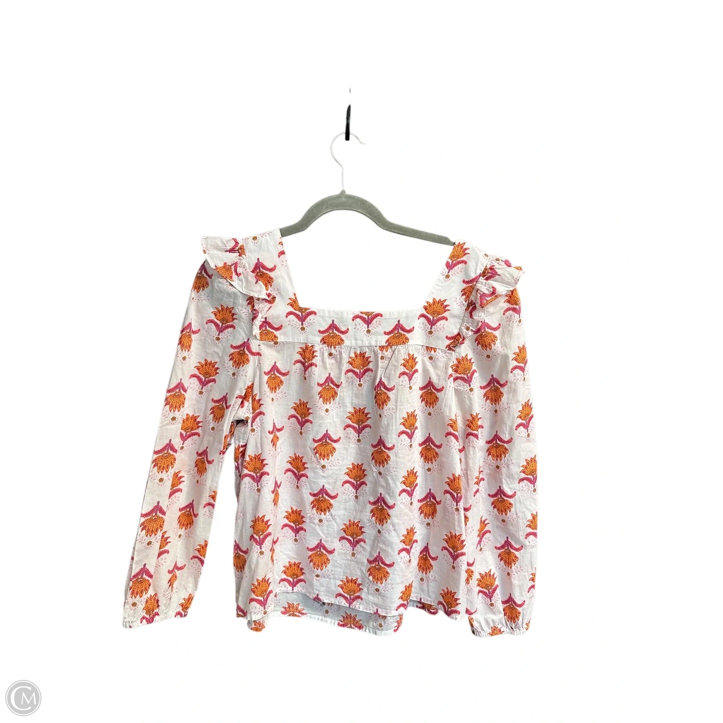 Top Long Sleeve By J. Crew In Floral Print, Size: M