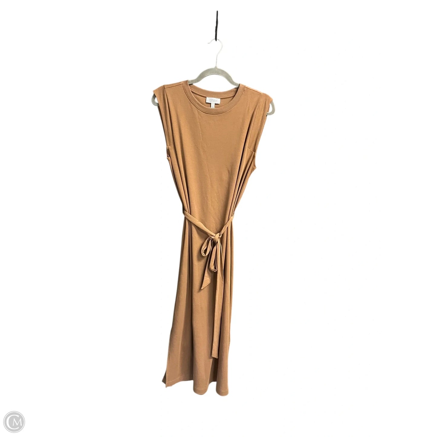 Dress Casual Midi By Clothes Mentor In Brown, Size: S