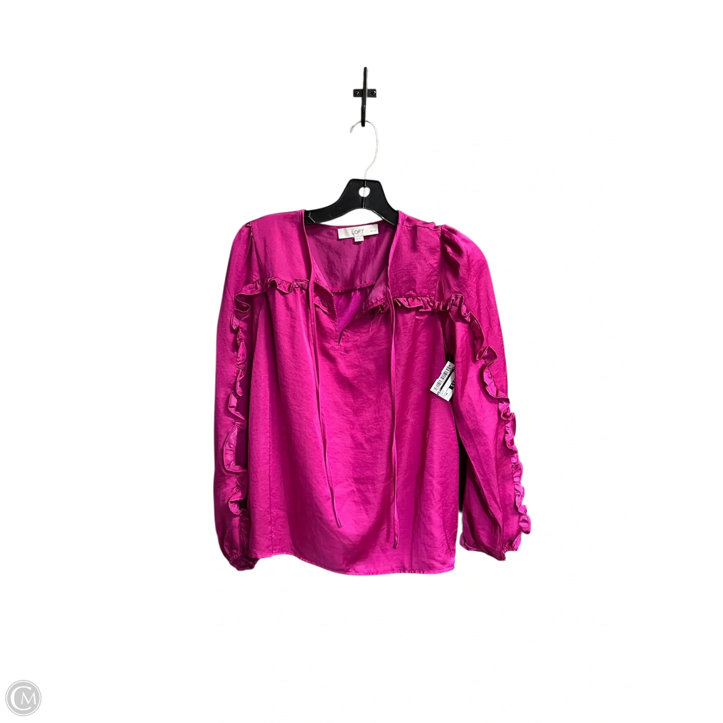 Top Long Sleeve By Loft In Purple, Size: Xs