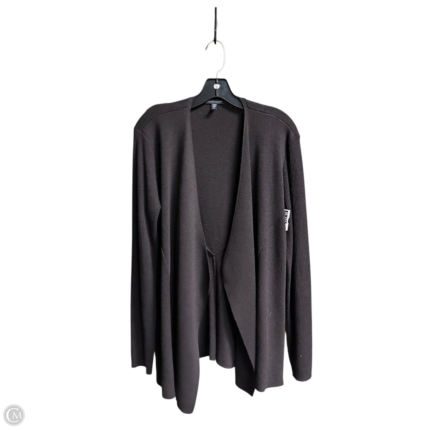 Sweater Cardigan By Eileen Fisher In Brown, Size: M