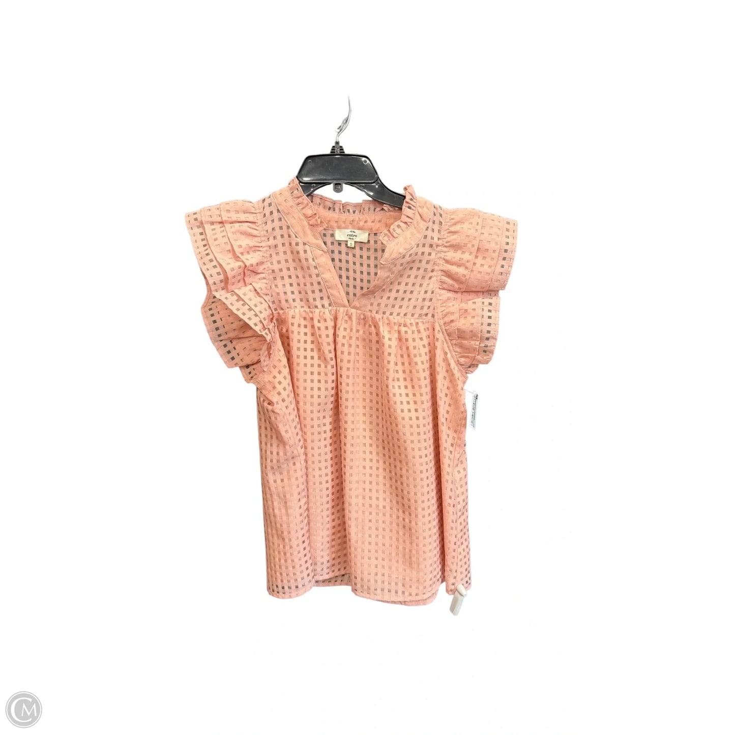 Top Sleeveless By Entro In Peach, Size: S