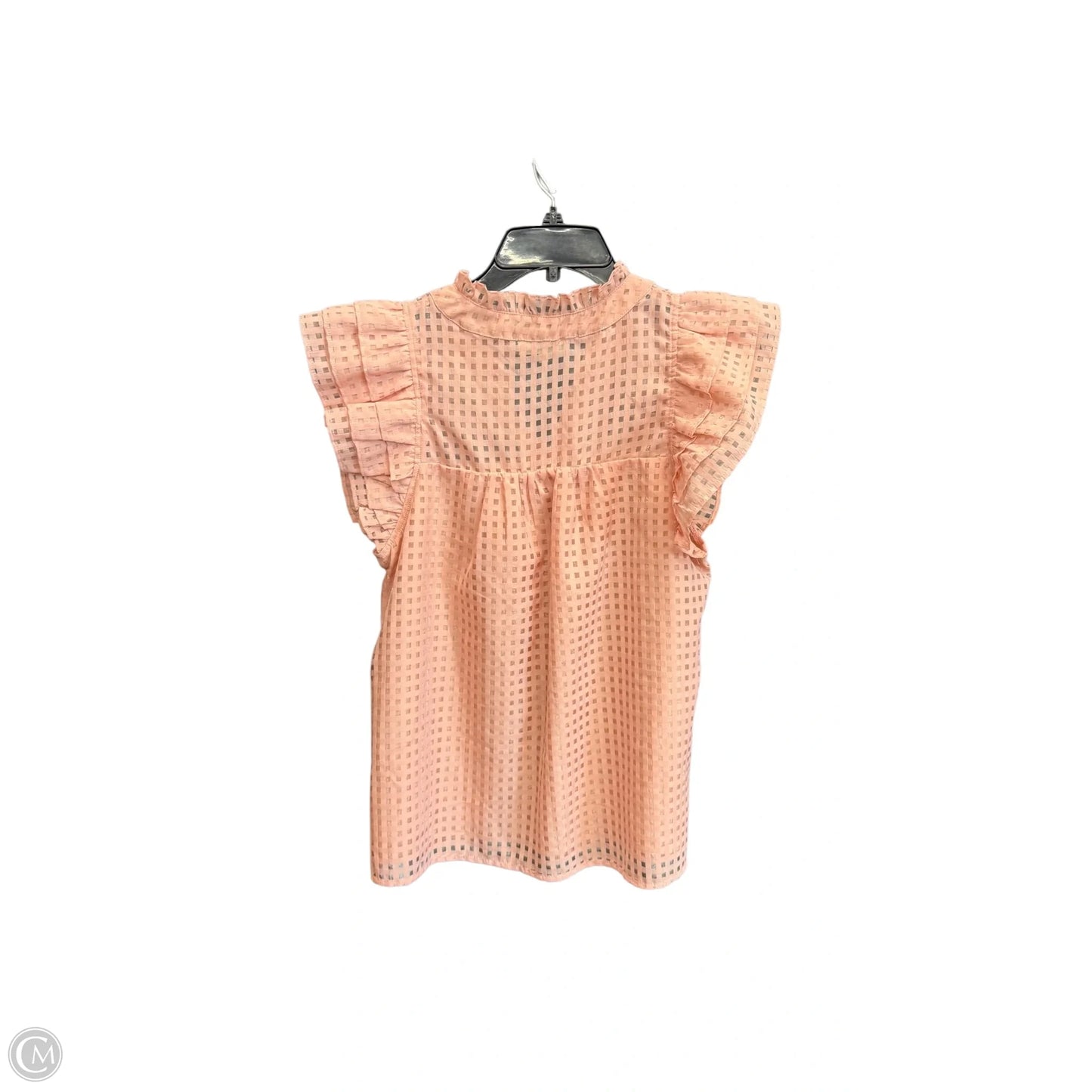 Top Sleeveless By Entro In Peach, Size: S