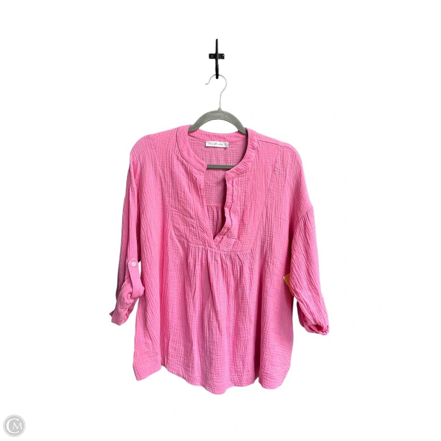 Top Long Sleeve By Ces Femme In Pink, Size: M